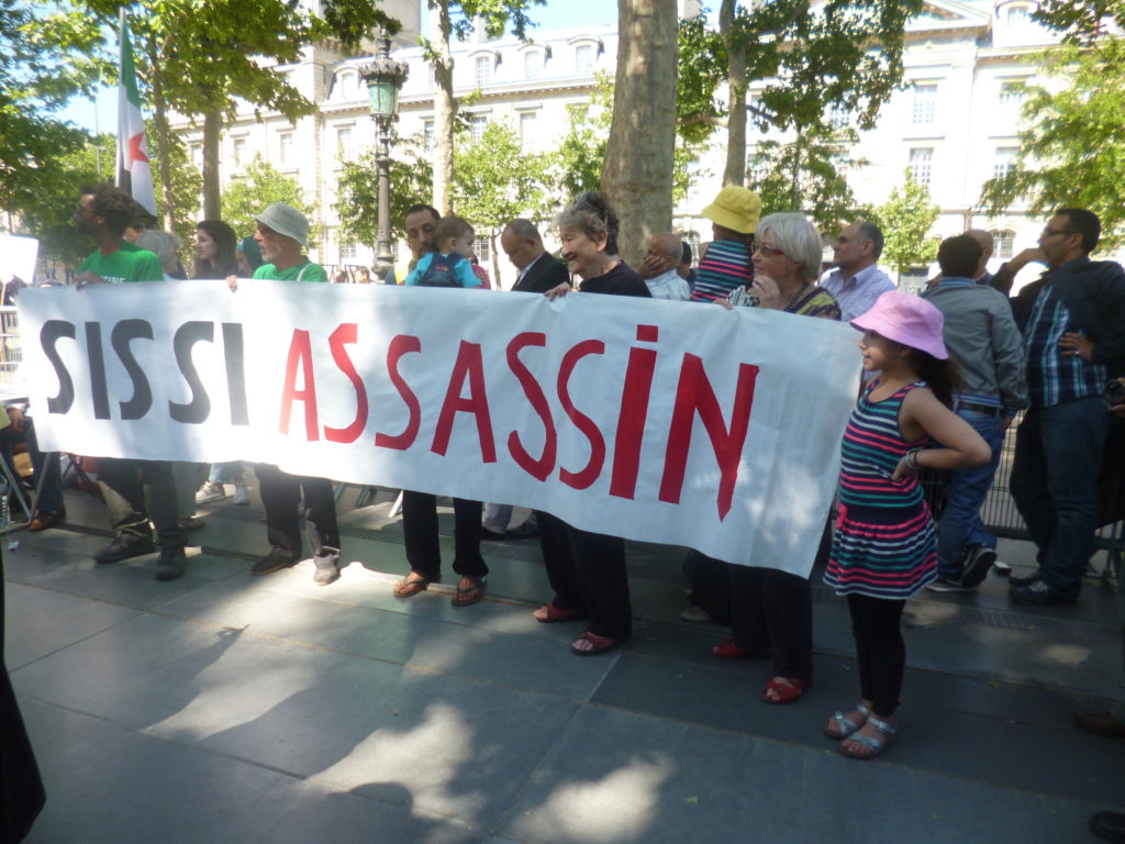 Manifestation à Paris contre Sissi