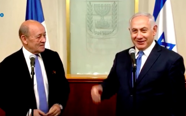 Le Drian et Netanyahou