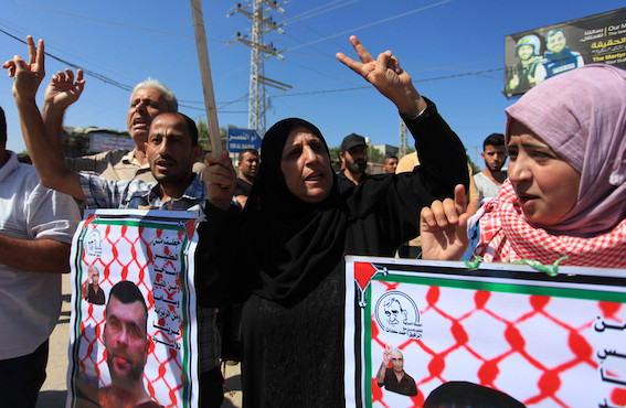 Manifestation de soutien aux prisonniers palestiniens