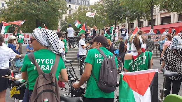 Nous, on roule pour la Palestine, pas pour l'apartheid ! (balade à vélo pour la Palestine samedi 19 septembre à Paris)