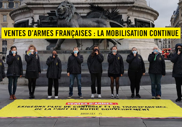 Rassemblement tous les jeudi à Paris contre les ventes d'armes de la France