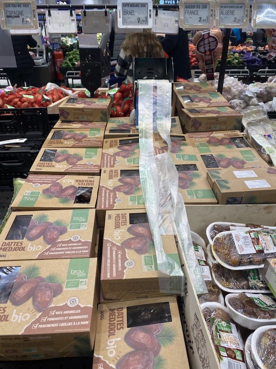 Dattes Medjoul "Bio" exportées par Israël !!