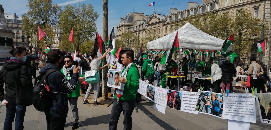 Détention des enfants palestiniens : Beau rassemblement à Paris (Photos)