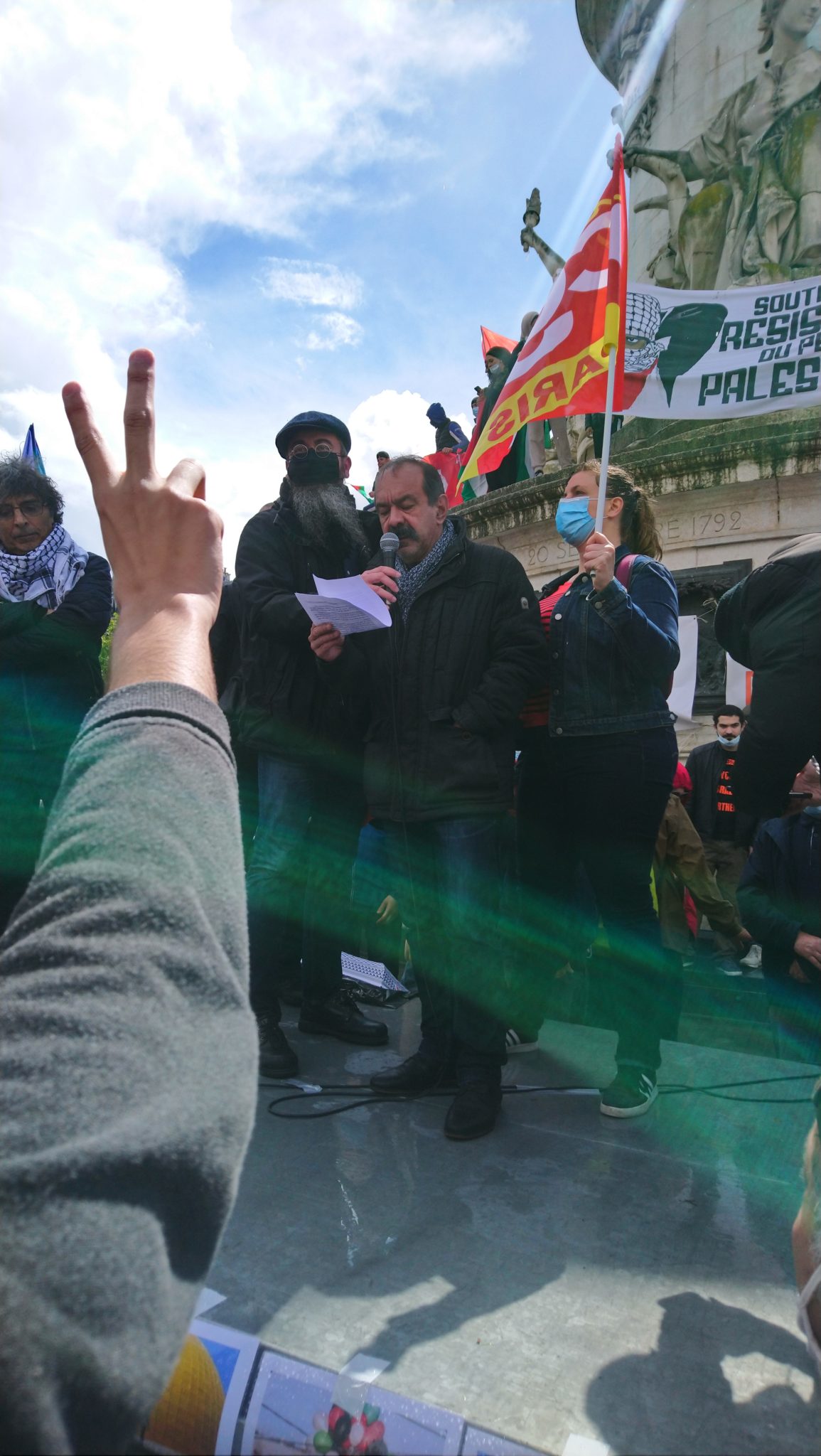 Martinez Cgt Israel Palestine : On est là, même si Macron ne veut pas ! (Photos) - CAPJPO