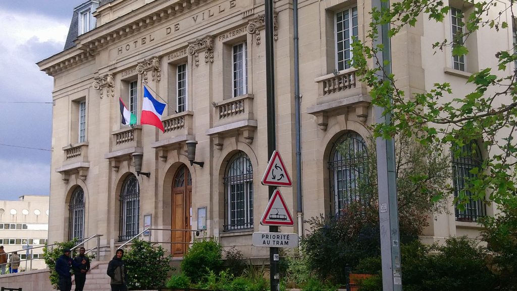 Le drapeau de la Palestine flotte sur l'Ile-Saint-Denis (photos)