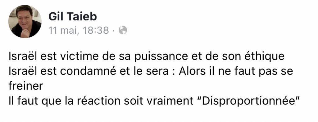 Taieb (CRIF) lance un appel à crimes de guerre