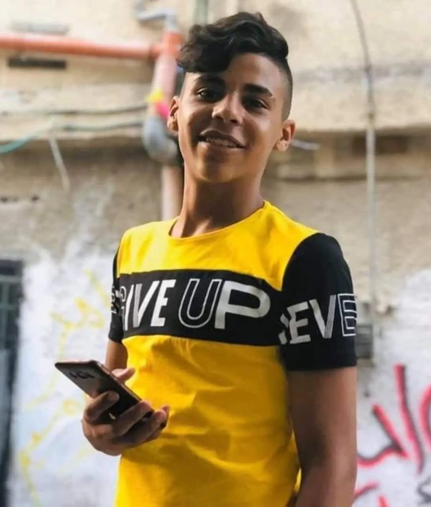 Encore un jeune palestinien de 15 ans assassiné par l'armée israélienne à Naplouse