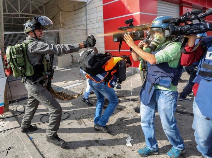 Dix-neuf journalistes palestiniens emprisonnés par Israël