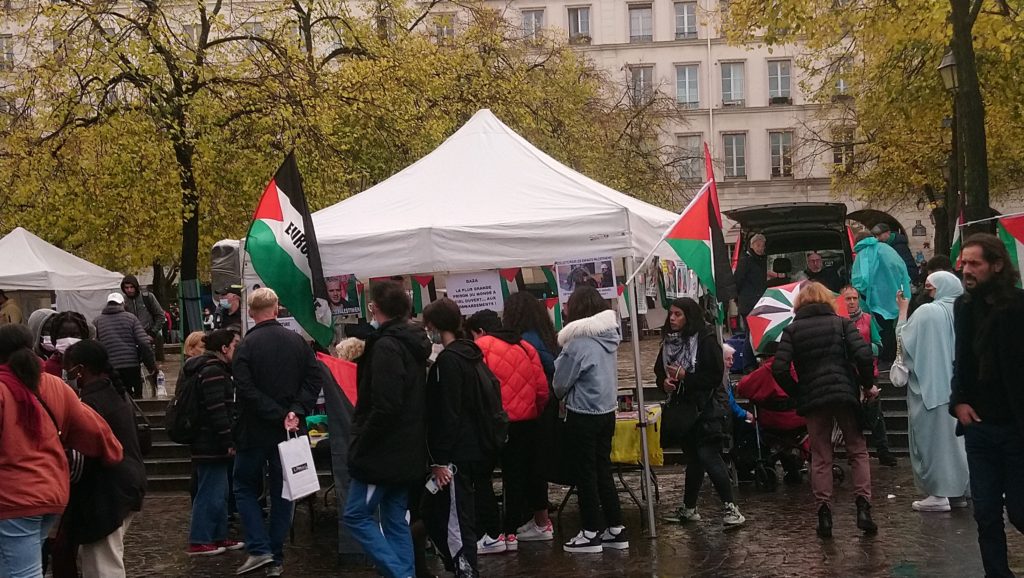 A bas le terrorisme israélien ! Rassemblement à Paris (Photos)