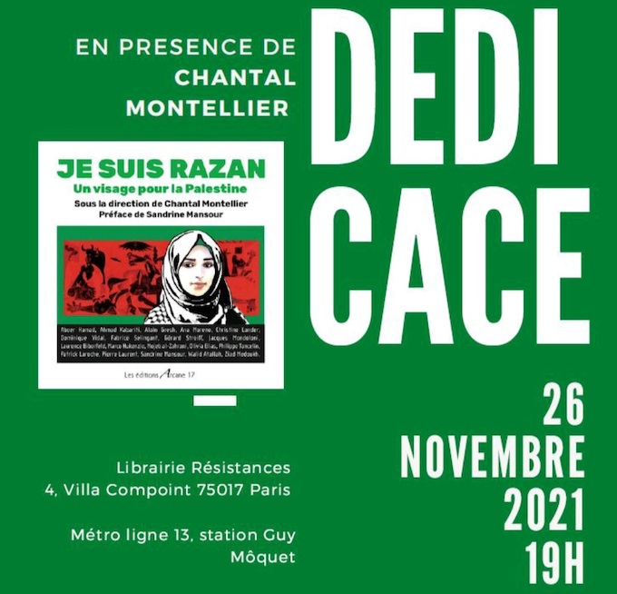 La librairie Résistances accueille « Je suis Razan » ce vendredi 26 novembre !