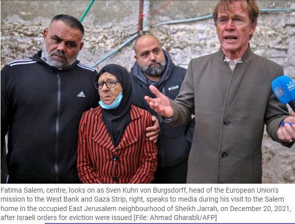 Bilan des crimes israéliens en Palestine occupée  du 20 au 26 janvier 2022 
