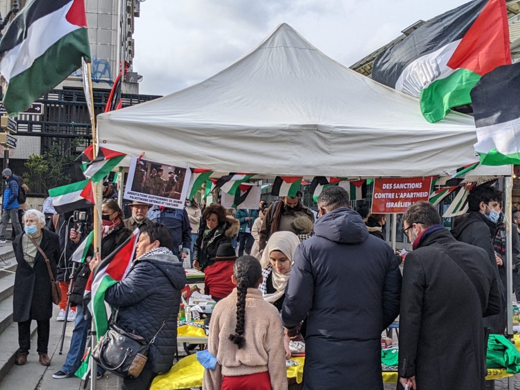 Petite vidéo du rassemblement contre l'apartheid israélien