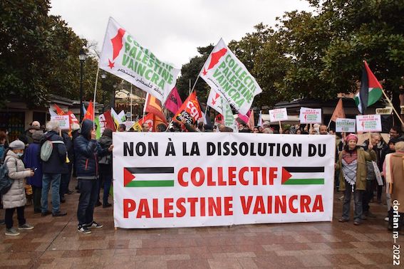 Rassemblement à Toulouse ce jeudi contre la dissolution du Collectif Palestine Vaincra