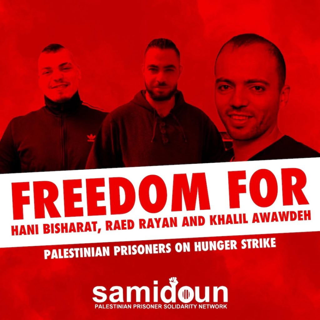 Danger de mort pour les prisonniers palestiniens en grève de la faim !