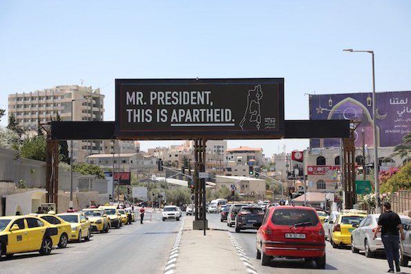 Accueil de Joe Biden par B'tselem
