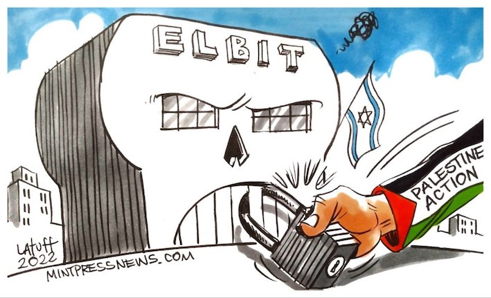 Vidéo de Palestine Action sur ses actions contre ELbit