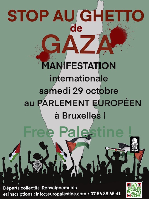 Rassemblement devant le parlement européen à Bruxelles !