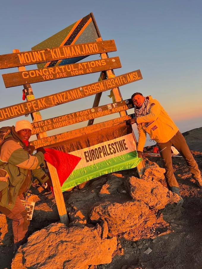 Europalestine en haut du Kilimanjaro ! (Photos)