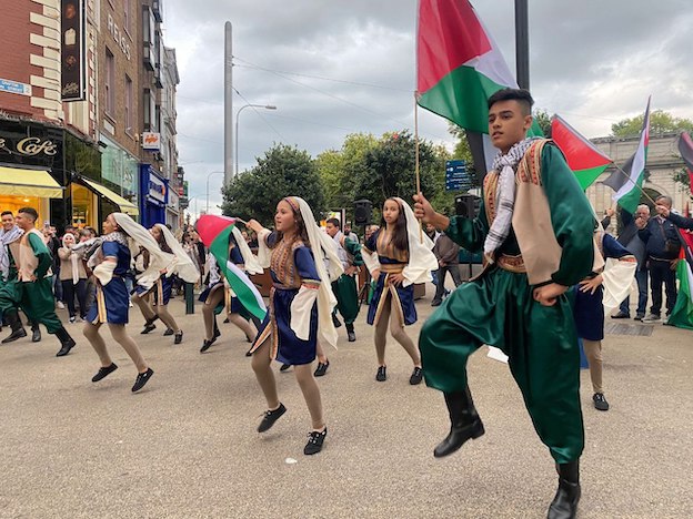 Démonstration de Dabke à Dublin