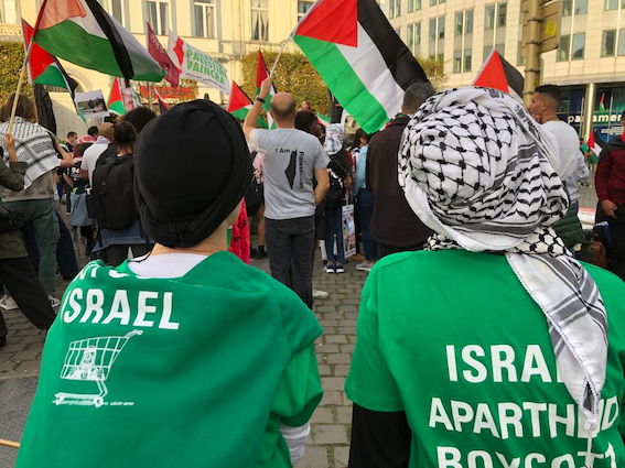 Bruxelles : la jeunesse de sortie pour a Palestine (Photos)