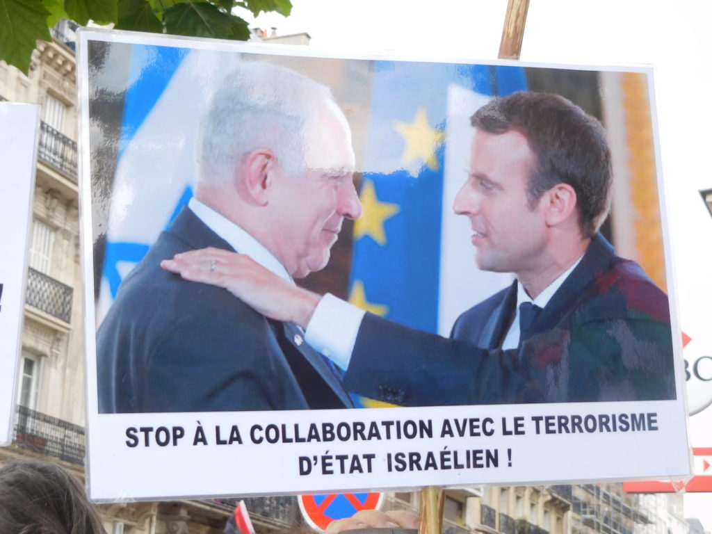 Netanyahou invité par Macron de jeudi à samedi : Stop à la collaboration avec le terrorisme d'Etat israélien !