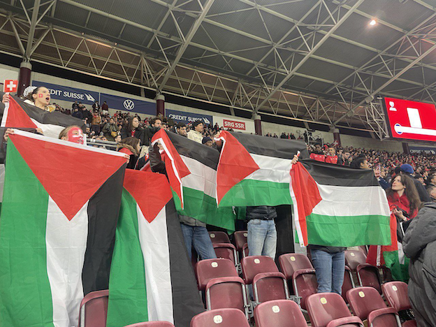 La Palestine en force au match Suisse-Israel à Genève (Vidéo)