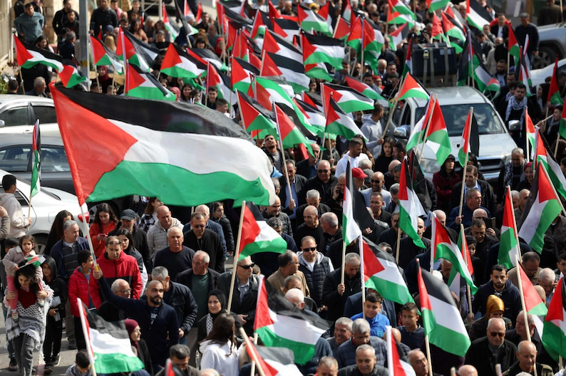 ournée de la terre : les drapeaux palestiniens sont de sortie !