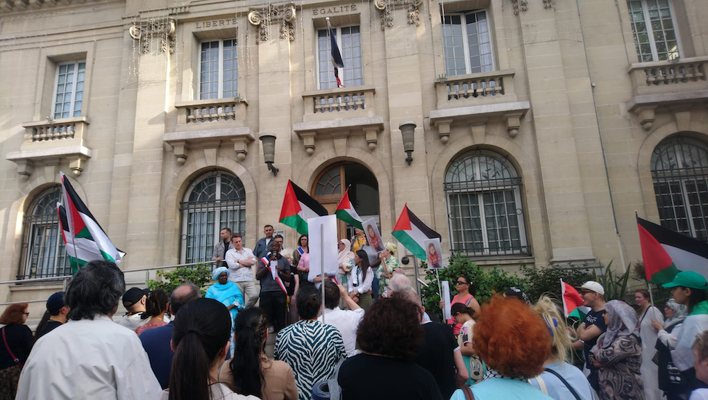 Rassemblement émouvant pour Nabi Saleh vendredi à L'Île-Saint-Denis (Album photos)