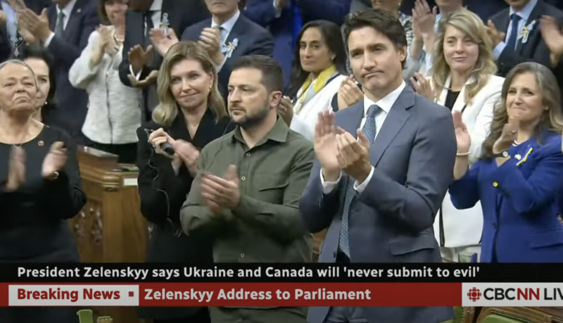 Un ancien SS ukrainien honoré au Canada, en présence de Zelensky