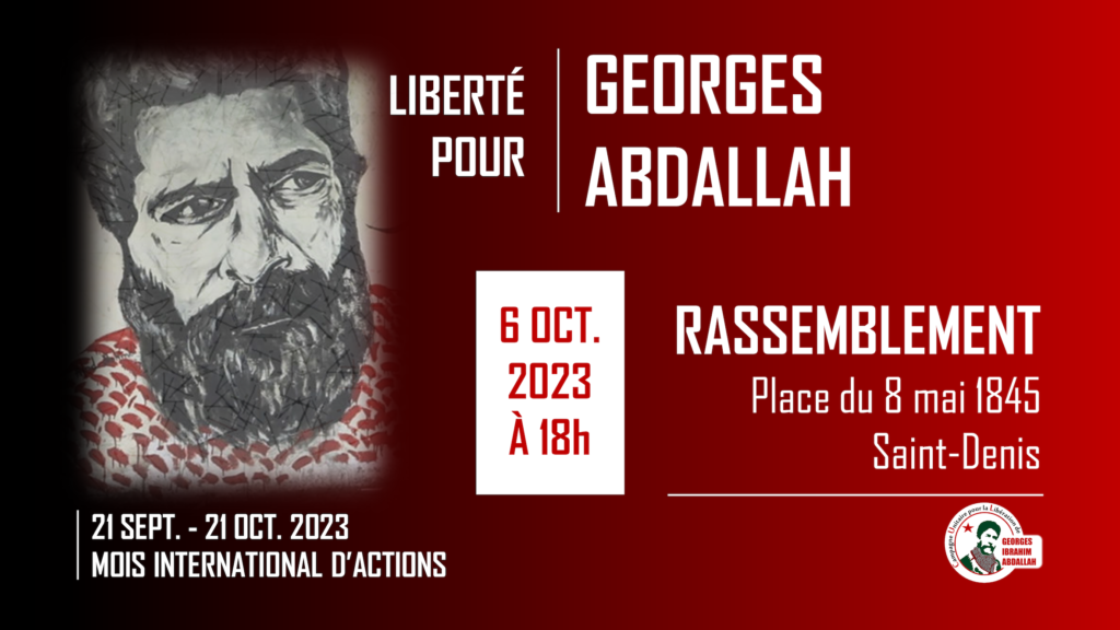 Prochains rendez-vous pour Georges Abdallah avant la marche jusqu'à la prison de Lannemezan