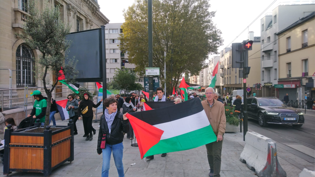 A L'Ile Saint-Denis, manifestation ce dimanche, en soutien au peuple palestinien (Photos)