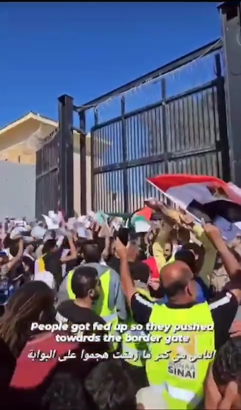La population égyptienne veut aider les Palestiniens à Rafah (Vidéo)