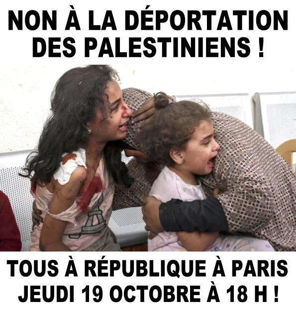 Tous place de la République à Paris, ce jeudi 19 octobre à 18 H !