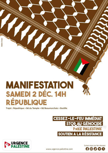 Manifestation samedi 2 décembre