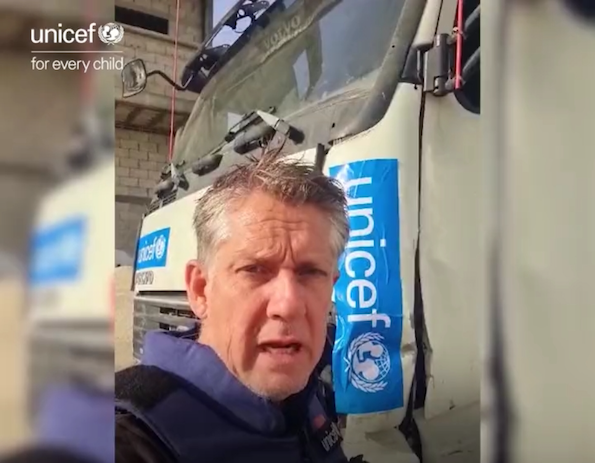 James, Elder, porte-parole de l'UNICEF à Gaza exprime sa colère (Vidéo)