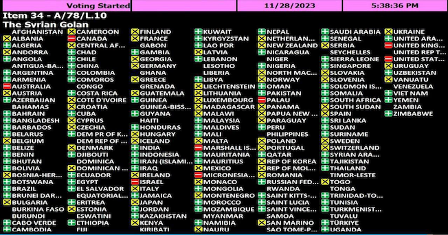 Regardez comment vote la France à l'ONU !