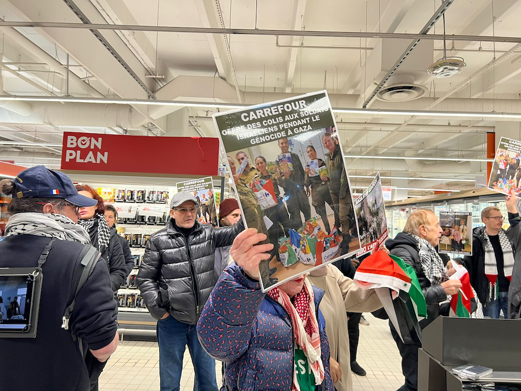 Action boycott Carrefour en région parisienne (Vidéo)