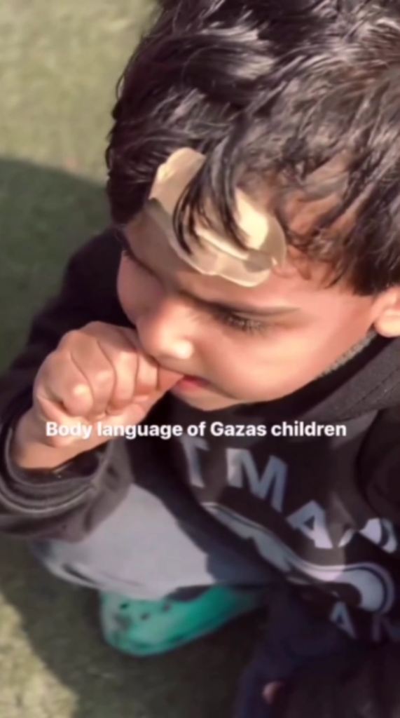 Le langage corporel des enfants de Gaza en dit long sur leur situation 