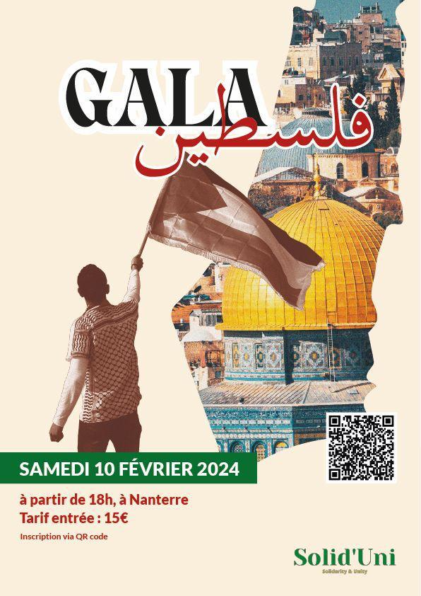 Gala au profit de Gaza ce samedi soir: Il n'est pas trop tard pour s'inscrire !