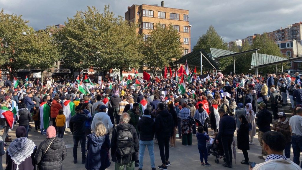 A Liège (Belgique), blocage d'un fournisseur d'armes à Israël (vidéo)